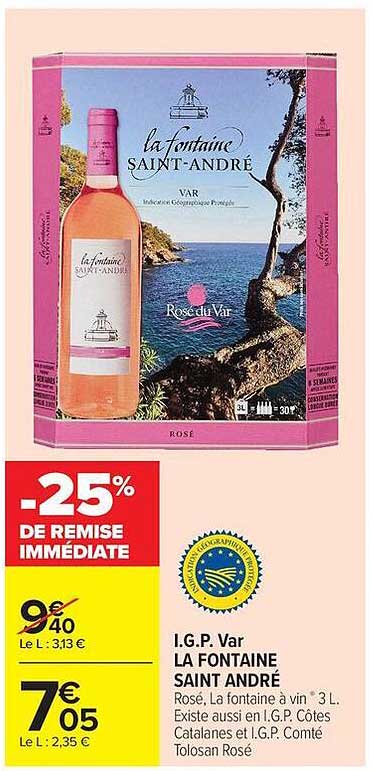 La Fontaine Saint André Rosé du Var