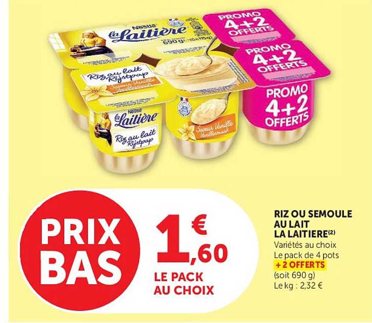 La Laitière Riz au lait réponsp?