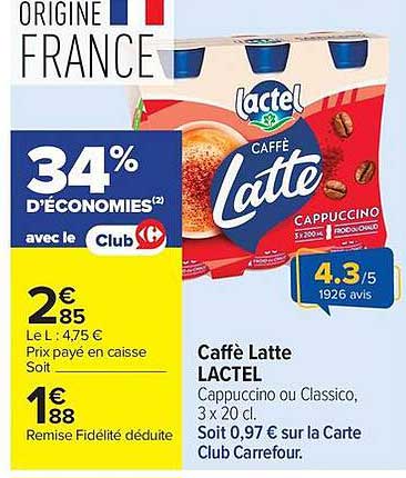 Lactel Caffè Latte