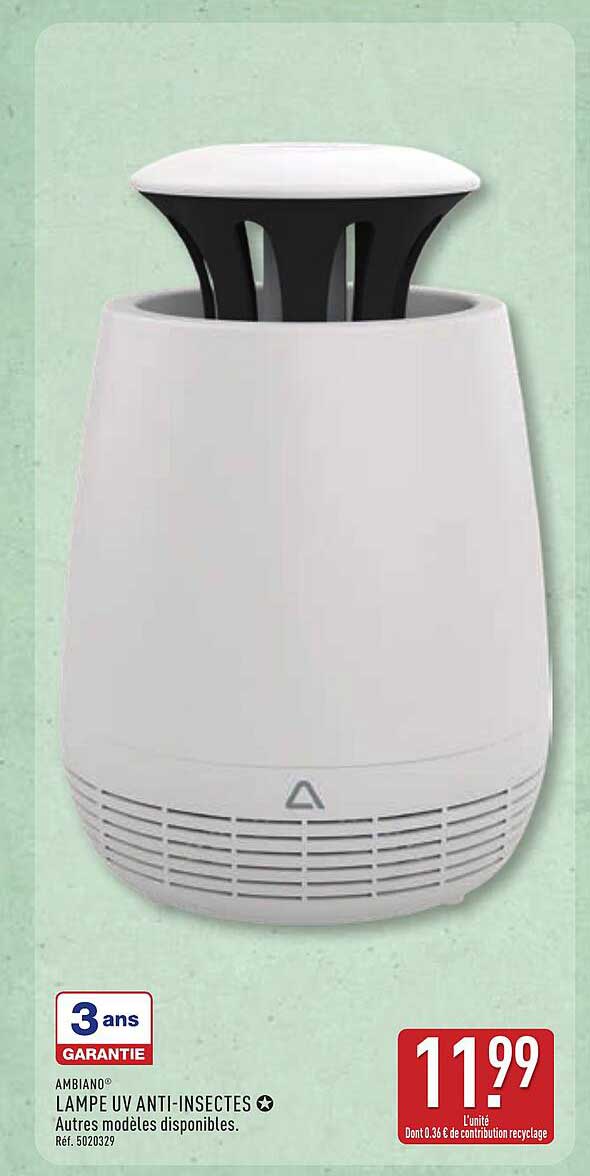 LAMPE UV ANTI-INSECTES