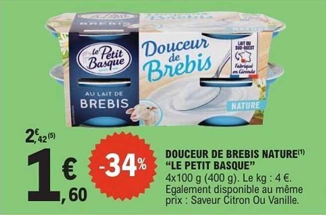 Le Petit Basque Douceur de Brebis Nature