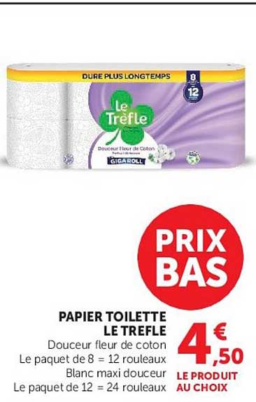 Le Trèfle Papier toilette
