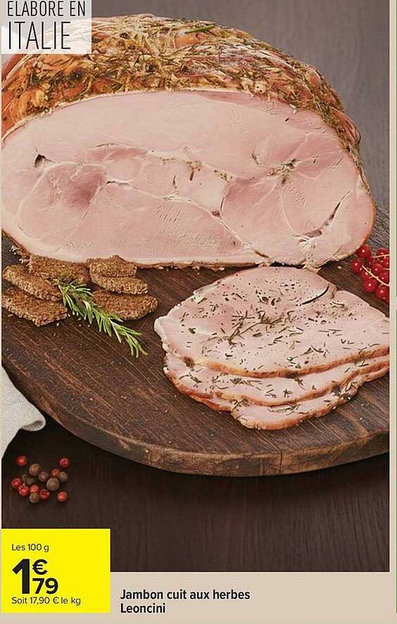 Leoncini Jambon cuit aux herbes