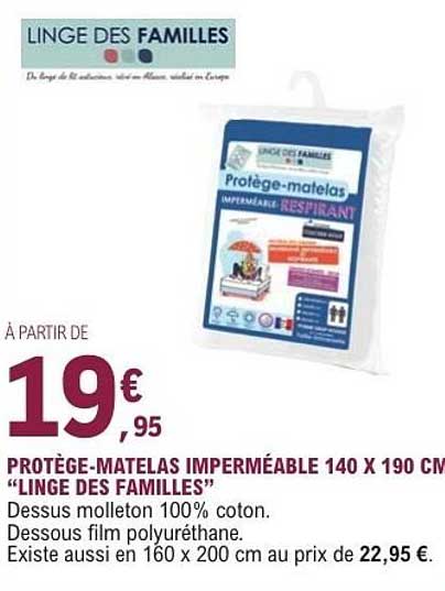 Linge des familles Protège-matelas imperméable