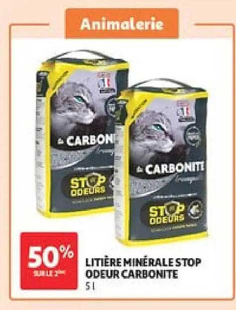 LITIÈRE MINÉRALE STOP ODEUR CARBONITE