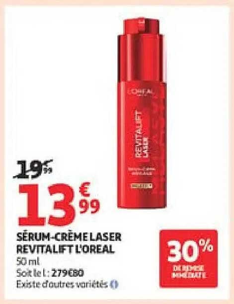 L'OREAL SERUM-CRÈME LASER REVITALIFT