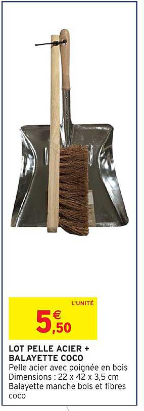 LOT PELLE ACIER + BALAYETTE COCO