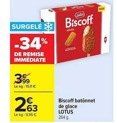 Lotus Biscoff sticks