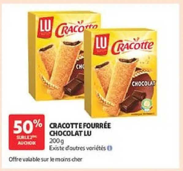 LU Cracotte fourrée chocolat