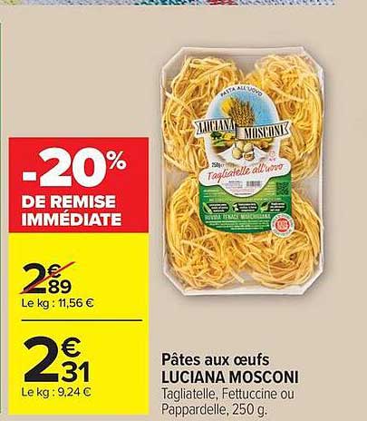 Lucianna Mosconi Pâtes aux œufs