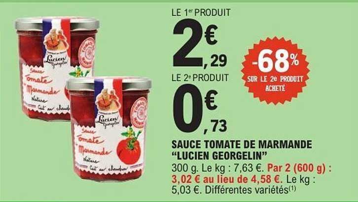 Lucien Georgelin Sauce tomate de Marmande