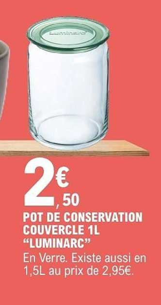 Luminarc Pot de conservation couvercle 1L