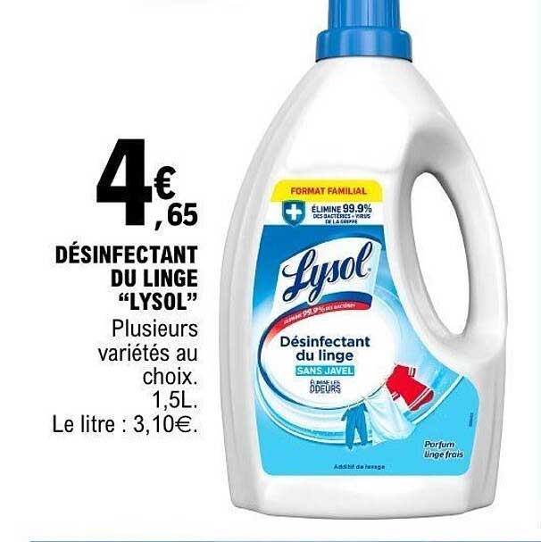 Lysol Désinfectant du linge