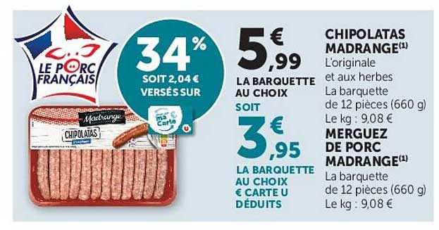 Madrange Chipolatas