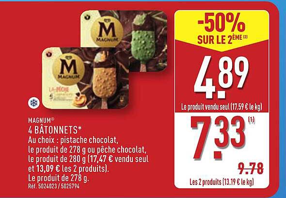Magnum 4 BÂTONNETS