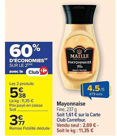 Maille Mayonnaise Fine