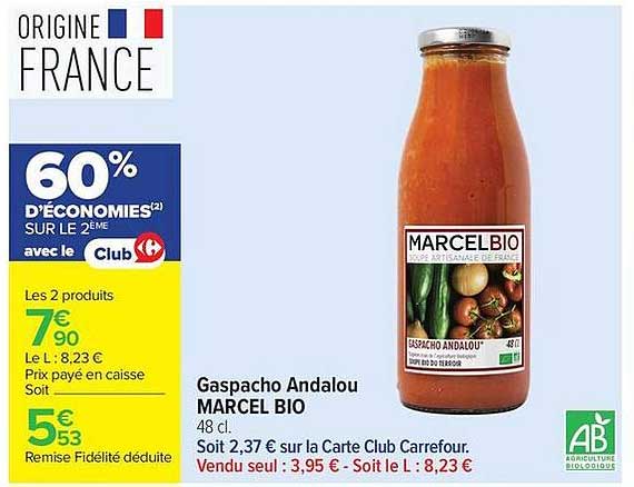 MARCEL BIO Gazpacho Andalou