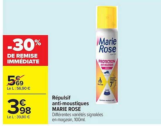 Marie Rose Répulsif anti-moustiques