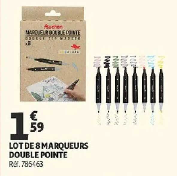Marqueurs double pointe