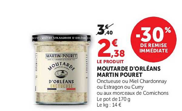 MARTIN POURET MOUTARDE D'ORLÉANS