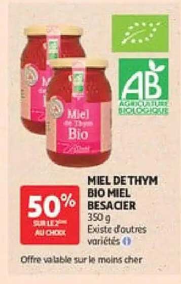 Miel de thym Bio Miel Bessader