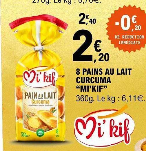 Mi'kif Pain au lait Curcuma