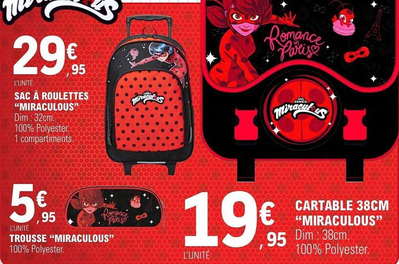 Miraculous Cartable 38CM