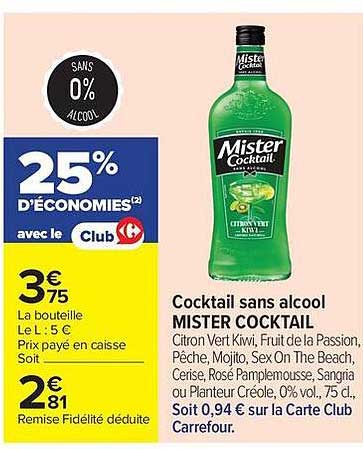 Mister Cocktail Cocktail sans alcool