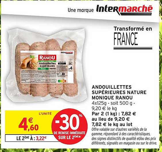 Monique Ranou Andouillettes supérieures nature