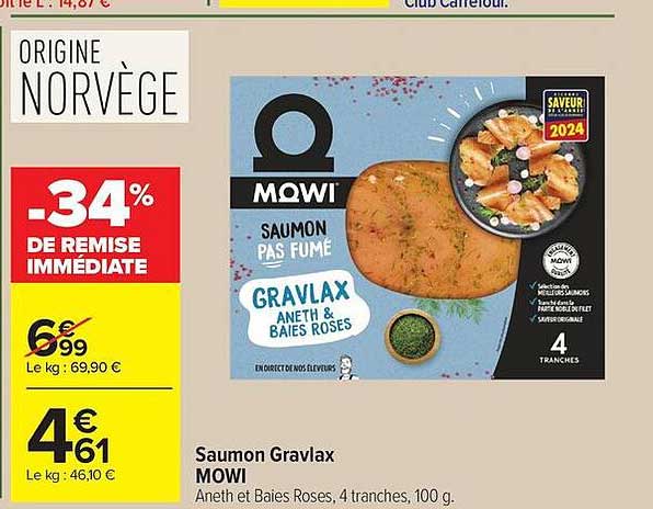 MOWI Saumon Gravlax