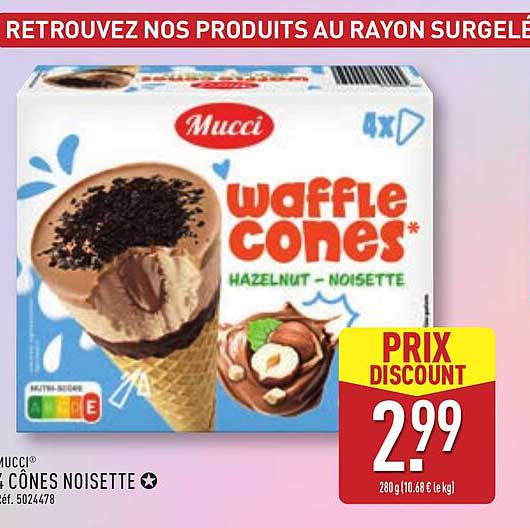 Mucci waffle cones