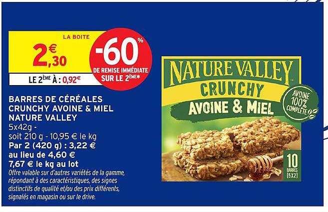 Nature Valley Crunchy Avoine & Miel