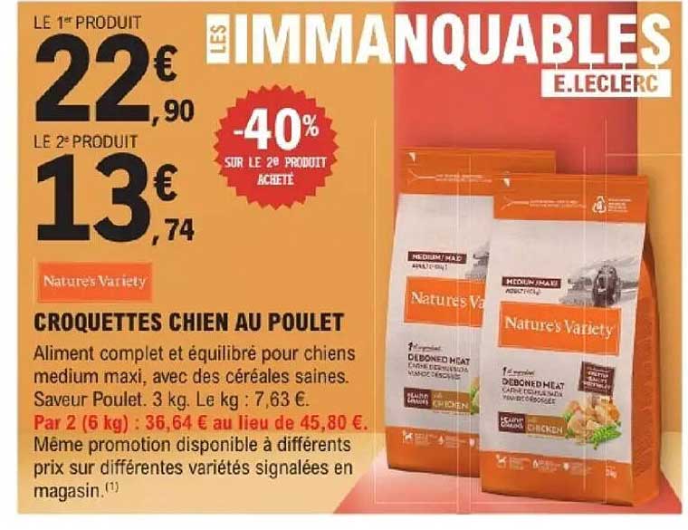 Natures Variety CROQUETTES CHIEN AU POULET