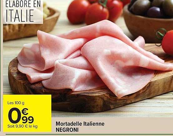 Negroni Mortadelle Italienne