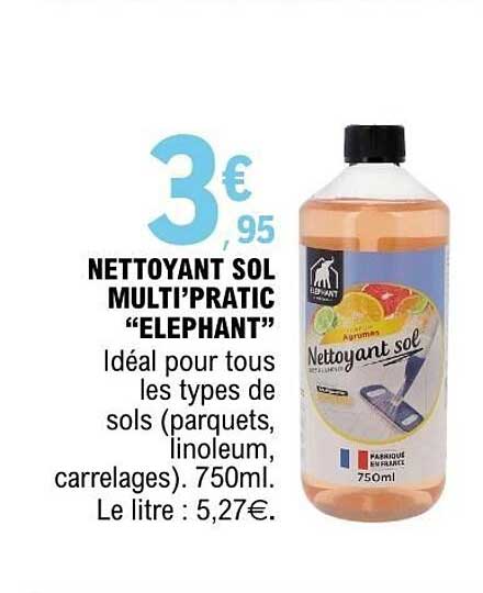 NETTOYANT SOL MULTI’PRATIC “ELEPHANT”
