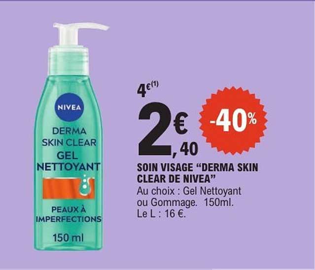 NIVEA DERMA SKIN CLEAR GEL NETTOYANT