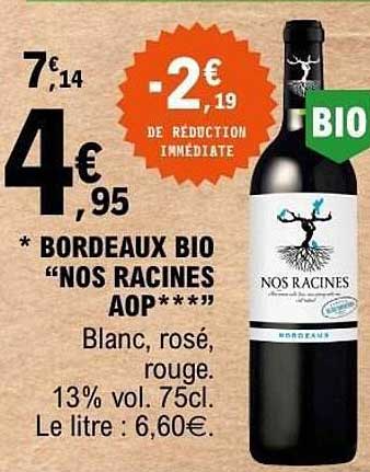 NOS RACINES Bordeaux BIO