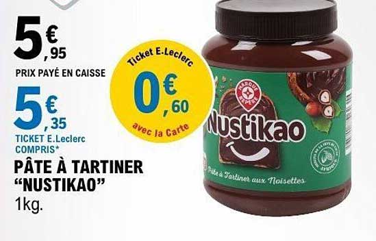 Nustikao Pâte à tartiner