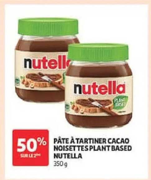Nutella Pâte à tartiner cacao noisettes plant based