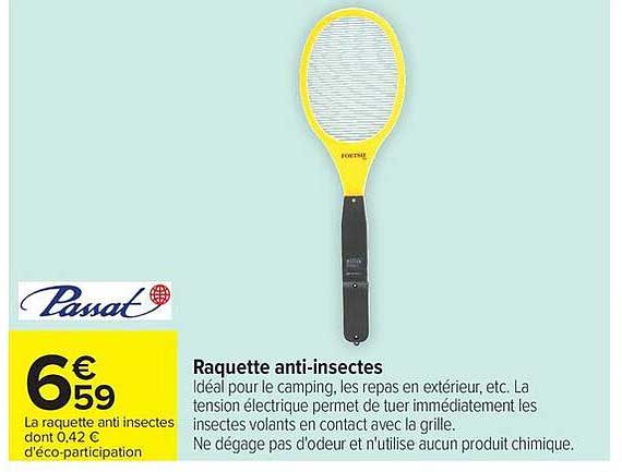 Pavat Raquette anti-insectes