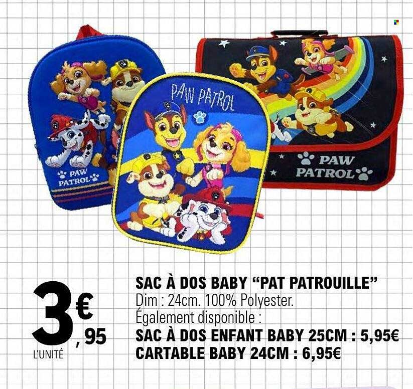 Paw Patrol sac à dos baby