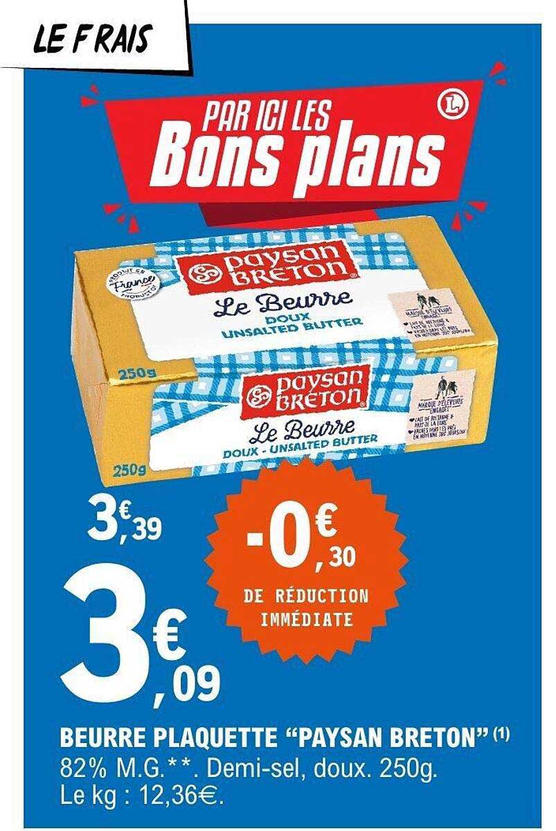 Paysan Breton Beurre Plaquette