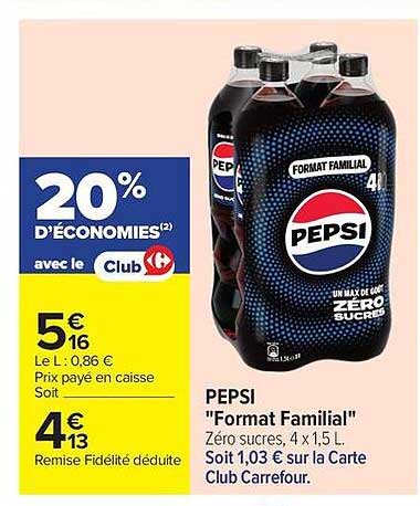PEPSI "Format Familial