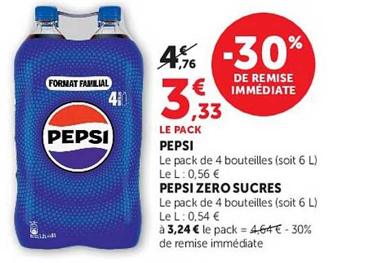PEPSI ZERO SUCRES