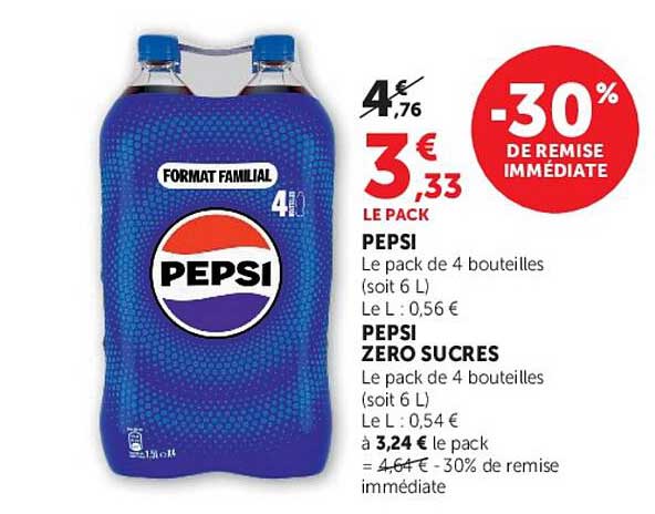 PEPSI ZERO SUCRES