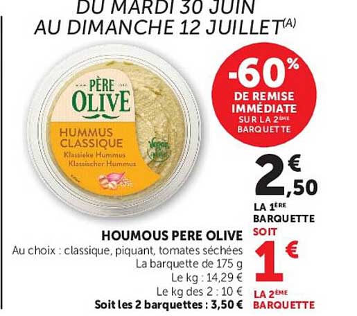 Père Olive Houmous Classique