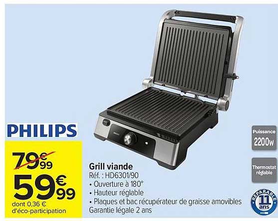 PHILIPS Grill viande