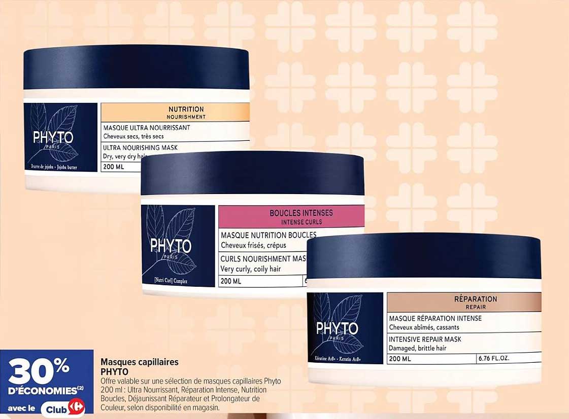 PHYTO Masques capillaires
