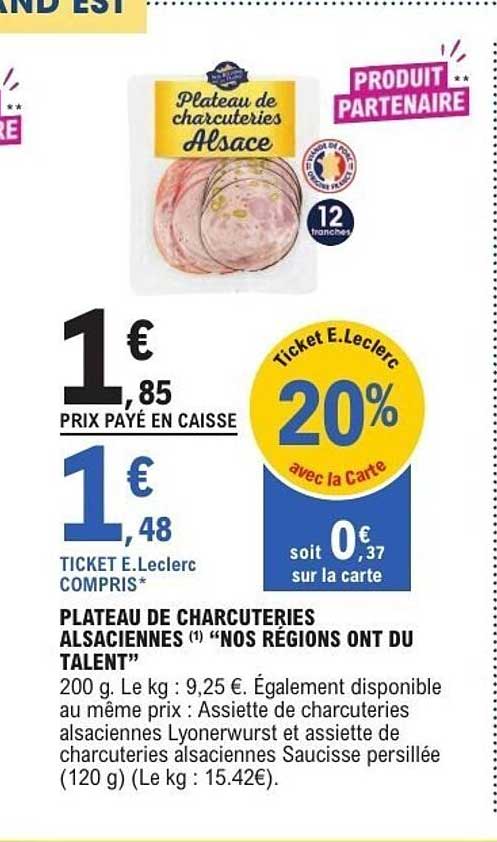 Plateau de charcuteries Alsaciennes