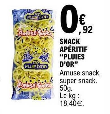 Pluie d'or Amuse snack